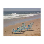 Three Beach Chairs Postcard