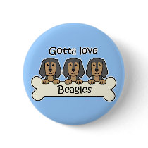 Three Beagles buttons
