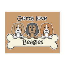 Three Beagles Postcards