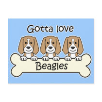 Three Beagles Postcards