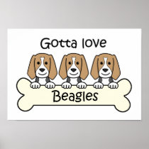 Three Beagles Posters