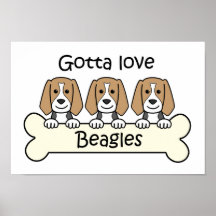 Three Beagles Posters