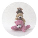 Three Bears Stickers by lovinclaydolls Three Bears Stickers