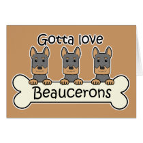 Three Beaucerons Greeting Cards