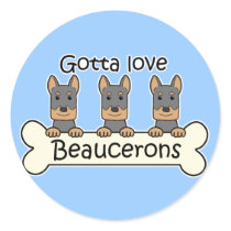 Three Beaucerons Round Sticker