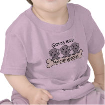 Three Bedlington Terriers t-shirts