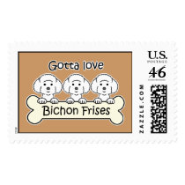 Three Bichon Frises Postage