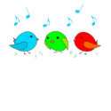three birdies singing t-shirts by tinyidea three birdies singing t-shirts