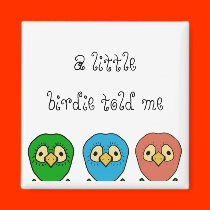 three birds magnets