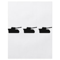 three black tanks icon full color flyer