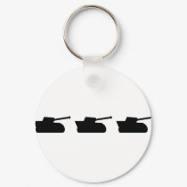 three black tanks icon keychains