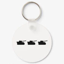 three black tanks icon keychains