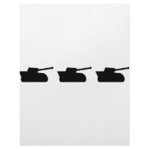 three black tanks icon letterhead