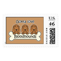 Three Bloodhounds postage by dogcartoons Three Bloodhounds postage