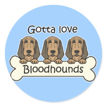 Three Bloodhounds Stickers