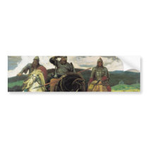 Three Bogatyrs (1898) by Viktor Vasnetsov Print Bumper Stickers