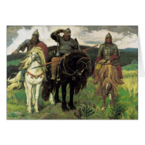 Three Bogatyrs (1898) by Viktor Vasnetsov Print cards