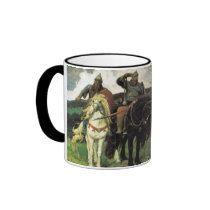 Three Bogatyrs (1898) by Viktor Vasnetsov Print Mugs