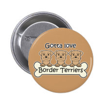 Three Border Terriers Pin