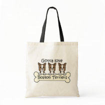 Three Boston Terriers bags