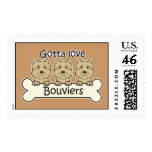 Three Bouviers postage