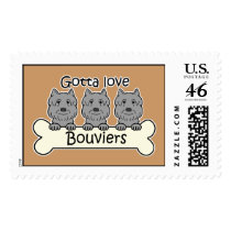 Three Bouviers Stamps