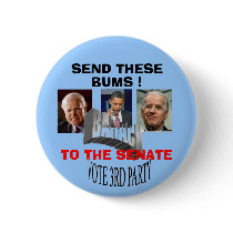 three bums pinback buttons
