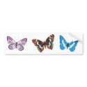 Three Butterflies bumper stickers