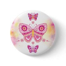 Three Butterflies buttons