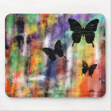Three Butterflies Mouse Pad