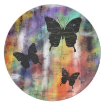 Three Butterflies Plates