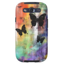 Three Butterflies Samsung Galaxy SIII Covers
