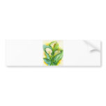 Three Cala Lilies Painting - Multi Bumper Stickers