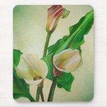 Three Calla Lilies Mouse Pads