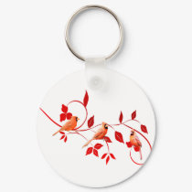 Three Cardinals keychains