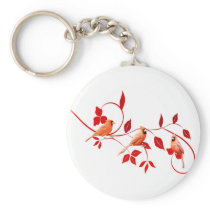 Three Cardinals keychains