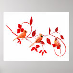Three Cardinals Poster posters