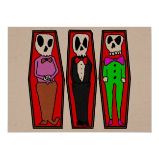 Halloween Coffin Invitations &amp; Announcements | Zazzle