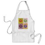 Three Cat Pop Art Multicoloured Apron