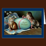Three Cats & Big Blue Easter Egg cards