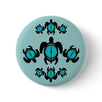 Three Cat's Eye Turtles Buttons