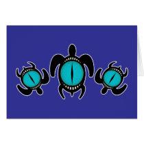 Three Cat's Eye Turtles Cards