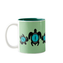 Three Cat's Eye Turtles Mugs