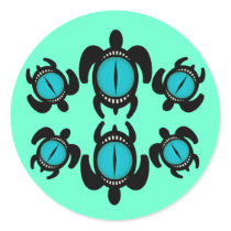 Three Cat's Eye Turtles Stickers
