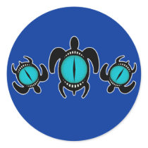 Three Cat's Eye Turtles Stickers
