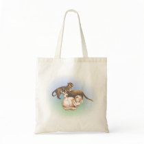 Three cats sketch canvas bag
