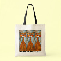 Three Cats With Golden Tails/Tales bags by FannieC Three Cats With Golden Tails/Tales bags