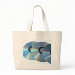 Three Cds On A Paper Tote Bags