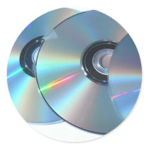 Three Cds On A Paper stickers by lifesphere Three Cds On A Paper stickers