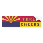 Three Cheers for Arizona bumpersticker